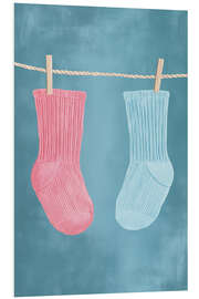 Cuadro de PVC Undecided socks - Frank Daske
