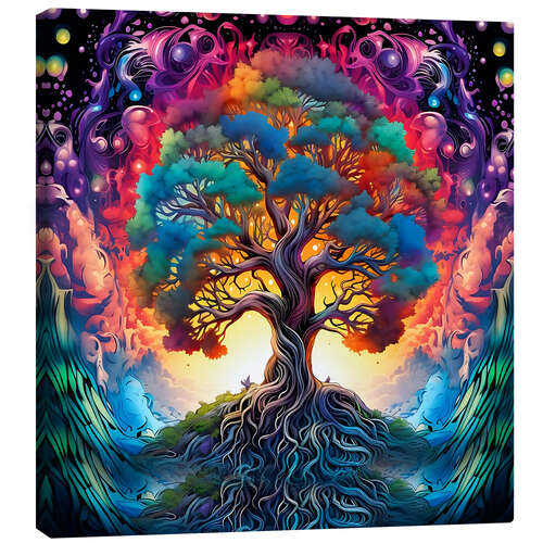 Lærredsbillede Magical Tree of Life