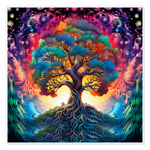 Póster Magical Tree of Life