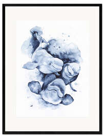 Framed art print Beluga Whale Family