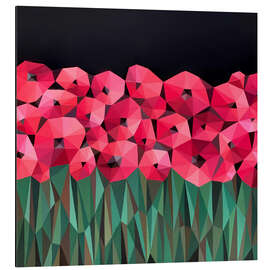 Aluminium print Dance of Poppies - Maria Tuzhilkina
