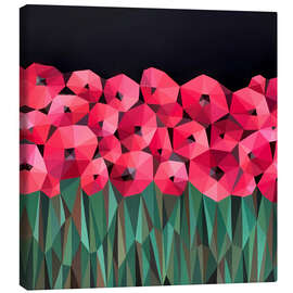 Canvas print Dance of Poppies - Maria Tuzhilkina