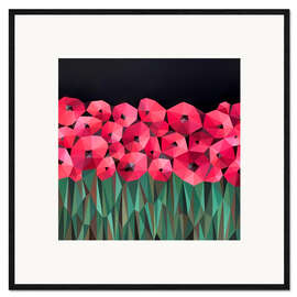 Impresión de arte enmarcada Dance of Poppies