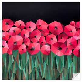 Wall sticker Dance of Poppies