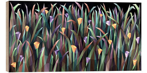 Tableau en bois Floral Carpet
