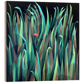 Cuadro de madera Herbs and small flower - Maria Tuzhilkina