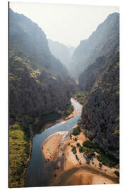 Aluminium print Canyon in morning light, Mallorca - Martin Podt