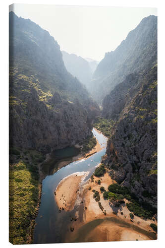 Leinwandbild Canyon im Morgenlicht, Mallorca