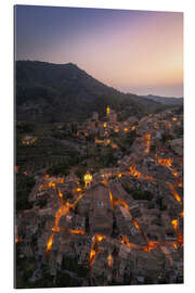 Gallery print Valldemossa at dusk, Mallorca