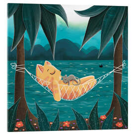 Acrylic print Leo and Susi chilling in the hammock - WACHtraum