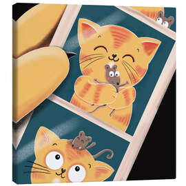 Canvas print Leo and Susi take funny photos - WACHtraum