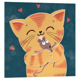 Obraz na szkle akrylowym Leo and Susi - The best friends - WACHtraum