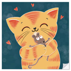 Wandsticker Leo und Susi - Die besten Freunde - WACHtraum