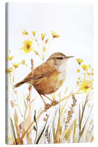 Canvas print Watercolour Wren