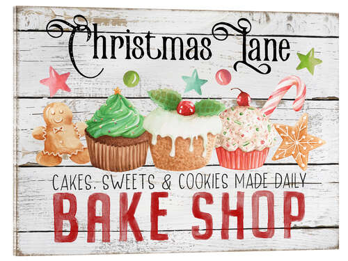 Cuadro de metacrilato Christmas Bake Shop