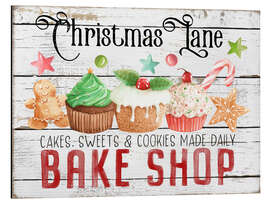 Tableau en aluminium Christmas Bake Shop