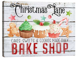 Canvas print Christmas Bake Shop