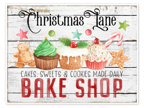 Poster Christmas Bake Shop