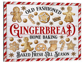 Tableau en aluminium Christmas Gingerbread Cookies