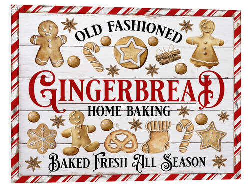 Foam board print Christmas Gingerbread Cookies