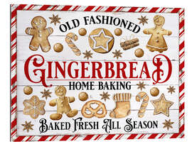 Stampa su plexi-alluminio Christmas Gingerbread Cookies
