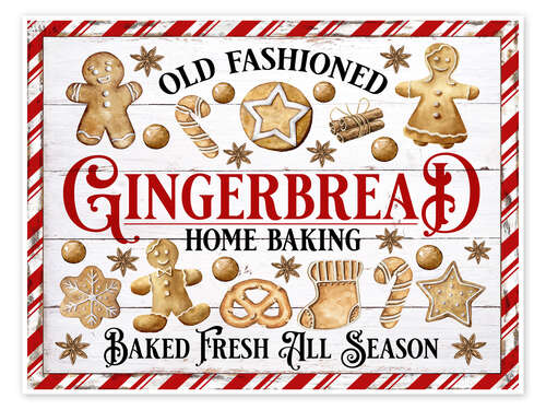 Poster Christmas Gingerbread Cookies