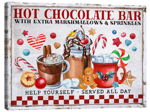 Canvas print Christmas Hot Chocolate Bar