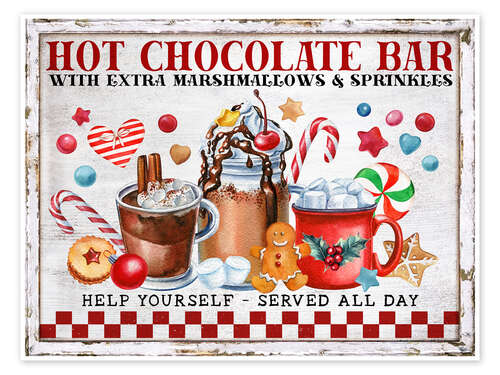 Poster Christmas Hot Chocolate Bar