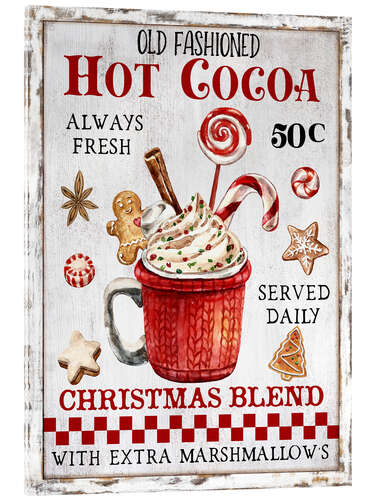 Acrylic print Old Fashioned Hot Cocoa