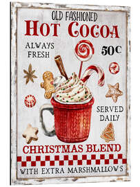 Tableau en aluminium Old Fashioned Hot Cocoa