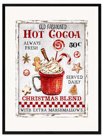 Stampa artistica con cornice Old Fashioned Hot Cocoa