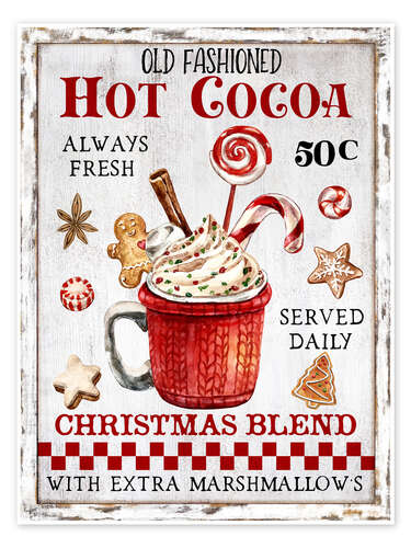 Poster Old Fashioned Hot Cocoa