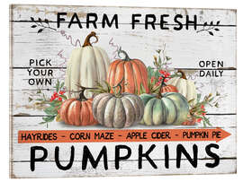 Acrylglasbild Farm Fresh Pumpkin - Belle Creatif