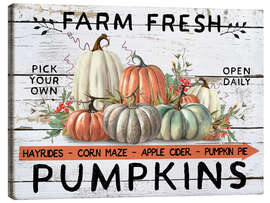 Canvas print Farm Fresh Pumpkin - Belle Creatif