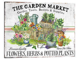 Galleriataulu Garden Market Potted Plants