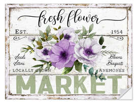 Sticker mural Fresh Flower Market Anemone - Belle Creatif
