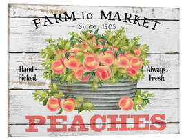 Tableau en PVC Farm to Market Peaches