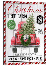 Stampa su plexi-alluminio Christmas Tree Farm Truck