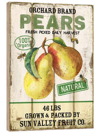 Trätavla Orchard Fresh Pears