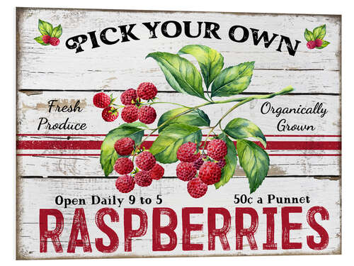 PVC print Pick Your Own Raspberries