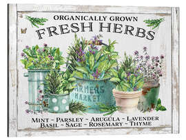 Magnettafel Bio-Frische Kräutertöpfe