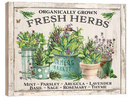 Trätavla Organic Fresh Herb Pots - Belle Creatif