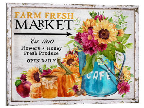 Cuadro de aluminio Fresh Farm Market Fall