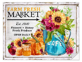 Sticker mural Fresh Farm Market Fall - Belle Creatif