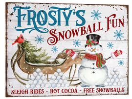 Tableau en verre acrylique Frosty's Snowball Fun - Belle Creatif