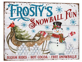 Hartschaumbild Frosty's Snowball Fun