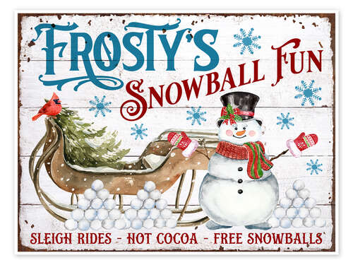 Poster Frosty's Snowball Fun