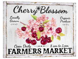 Acrylic print Cherry Blossom Farmer's Market