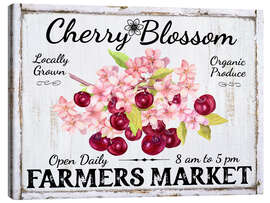 Canvas print Cherry Blossom Farmer's Market