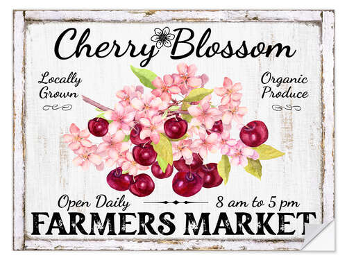 Adesivo murale Cherry Blossom Farmer's Market